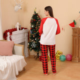 Christmas print pajamas family parent-child outfit