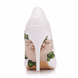 Women's fashion shoes three-dimensional flower high heels