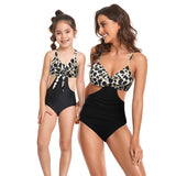 New swimsuit parent-child one piece swimsuit midriff outfit sexy for Mom and Me