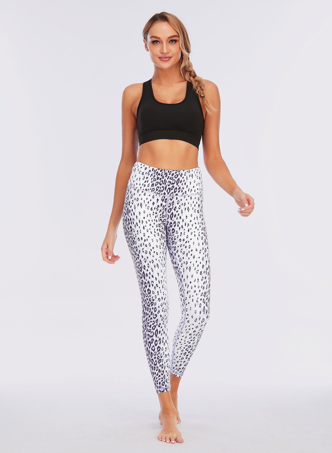 Leopard Leggings Women Yoga Pants High Waist Sports Tights Woman