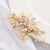 Alloy flower rhinestone hair comb wedding hair accessories