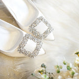 Pointed Toe high heel rhinestone bridal shoes