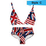 New bikini sexy swimsuit American Independence Day printing