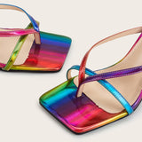 Women's large-size stiletto heel sandals
