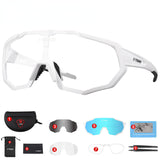 Outdoor rainproof anti mosquito Vari-color card goggles 3 pieces replaceable lens