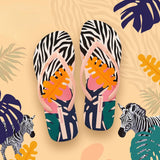 Women's casual printing beach slippers