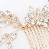 Bridal handmade headwear crystal hair comb ornament