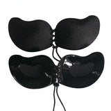 Chest paste breathable invisible Bra drawstring push up