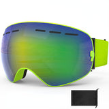 Double-layer anti-fog goggles