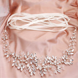 Bridal belt rhinestone beaded wedding accessories