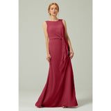 A-Line Floor Length Chiffon Bridesmaid Dress CB0317