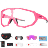 Outdoor rainproof anti mosquito Vari-color card goggles 3 pieces replaceable lens