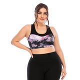 Tight plus size yoga clothes vest bra sports pants