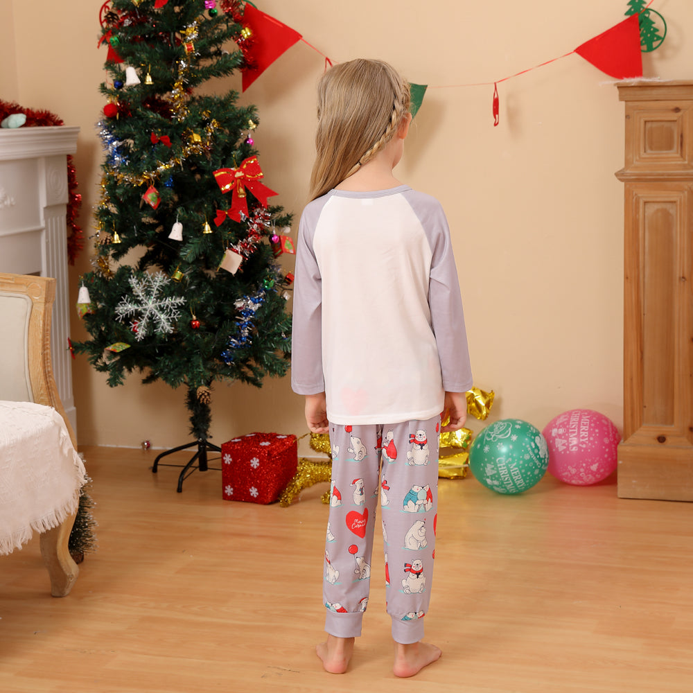 Family pajamas set parent-child suit
